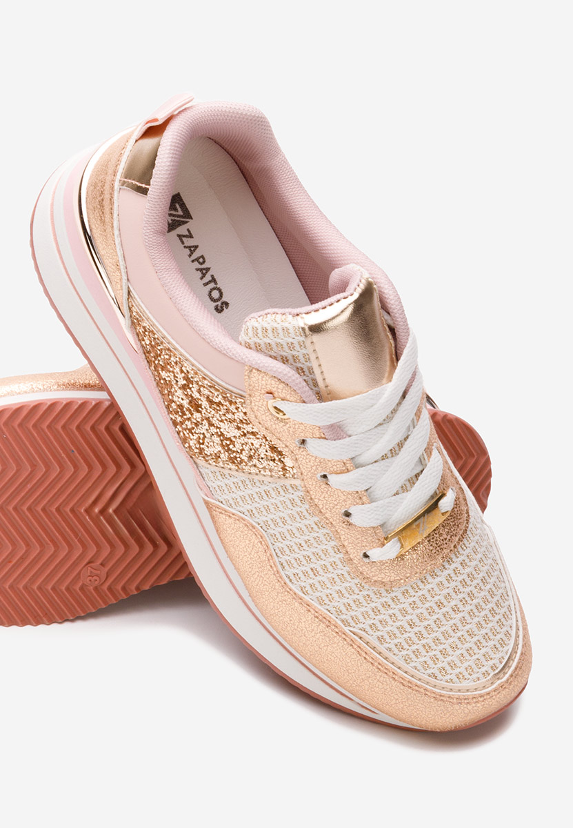 Sneakers con plateau Hanifa rosa