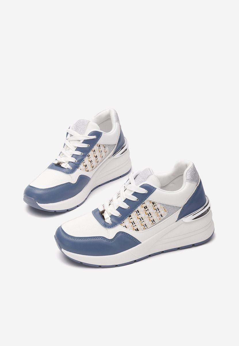 Sneakers con zeppa Brynda azzurro