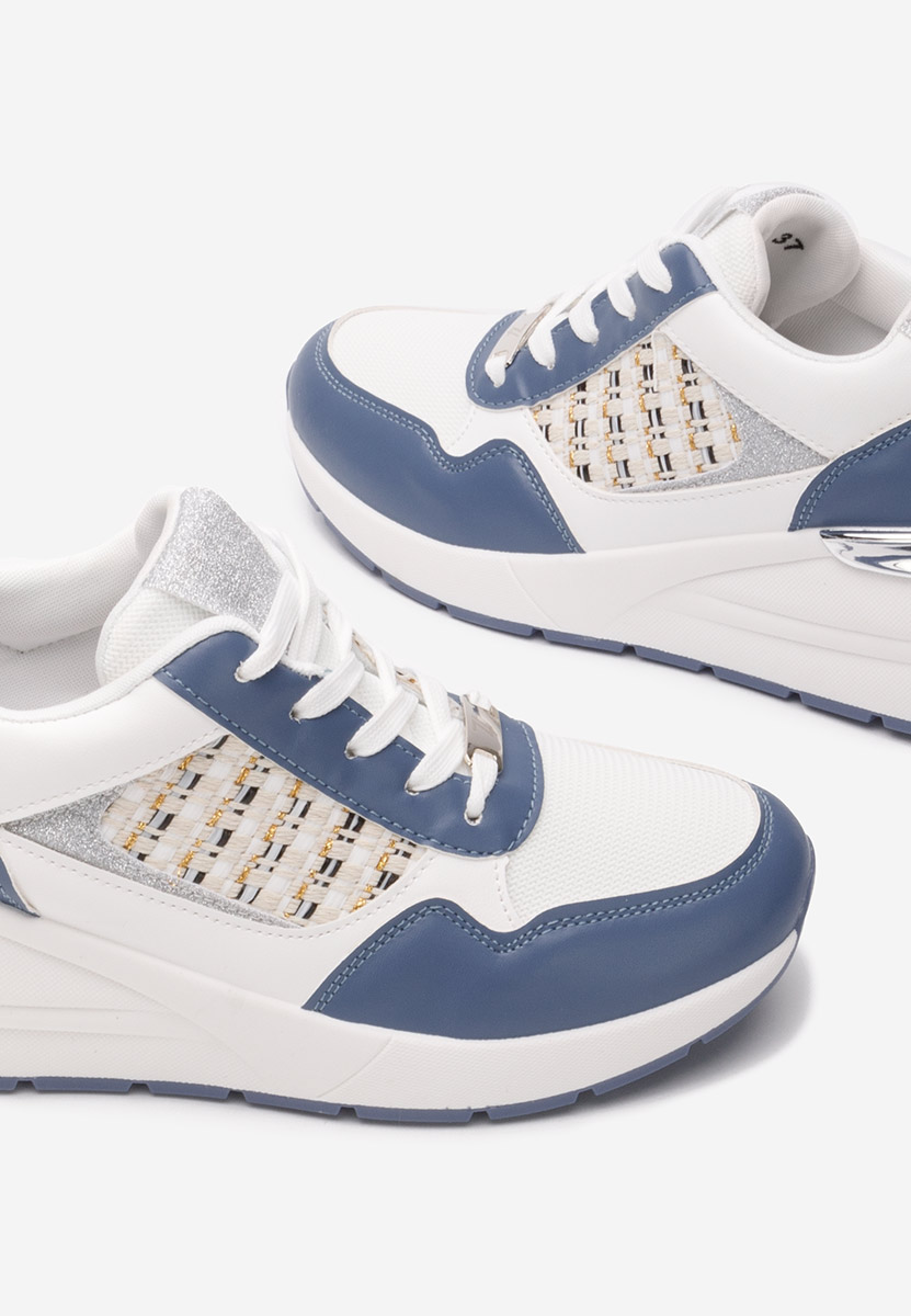 Sneakers con zeppa Brynda azzurro