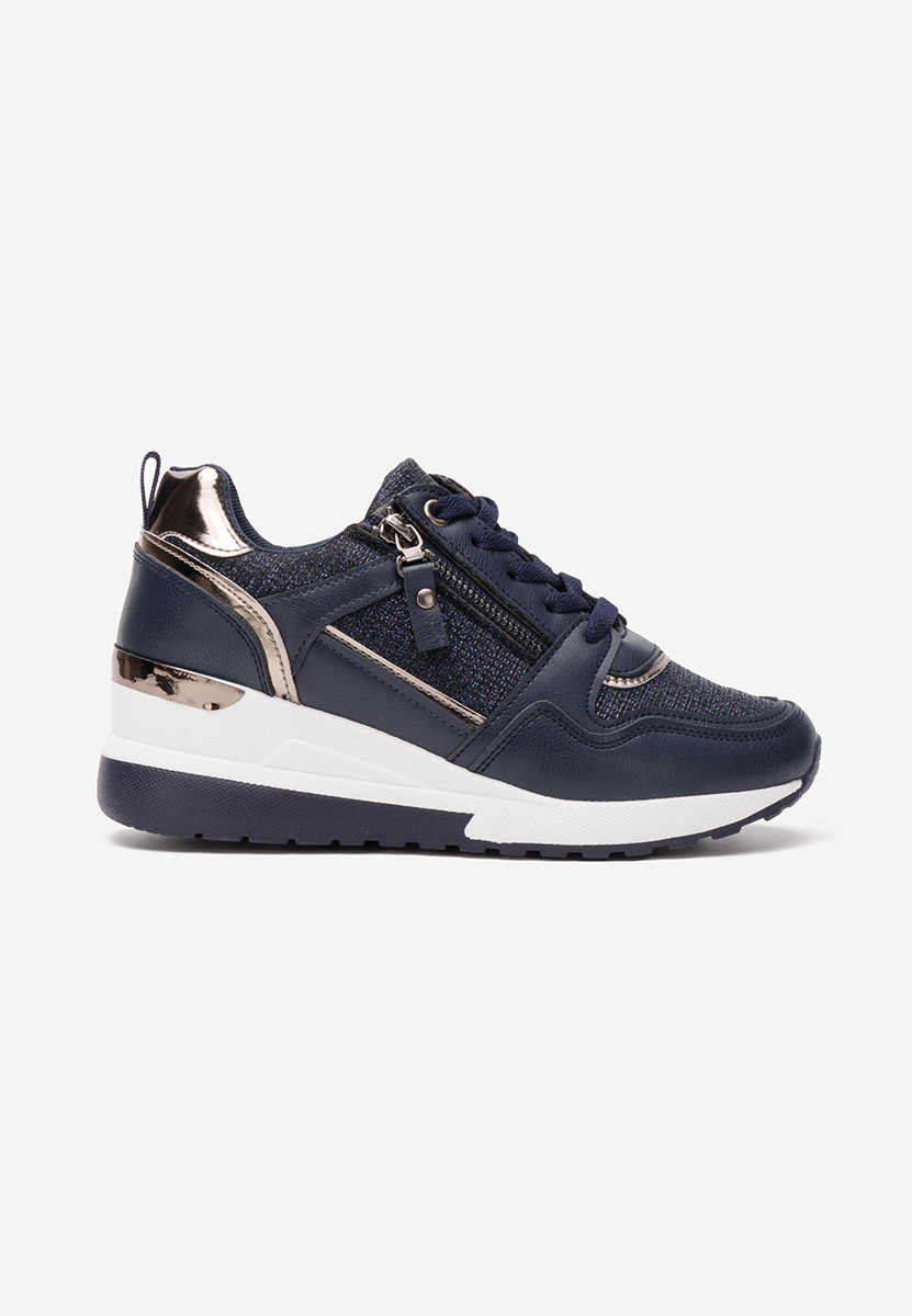 Sneakers con zeppa Rafina V2 blu marine