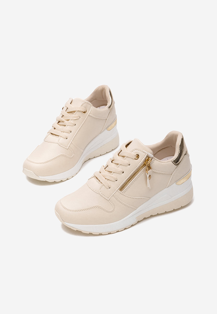 Sneakers con zeppa Rafina beige