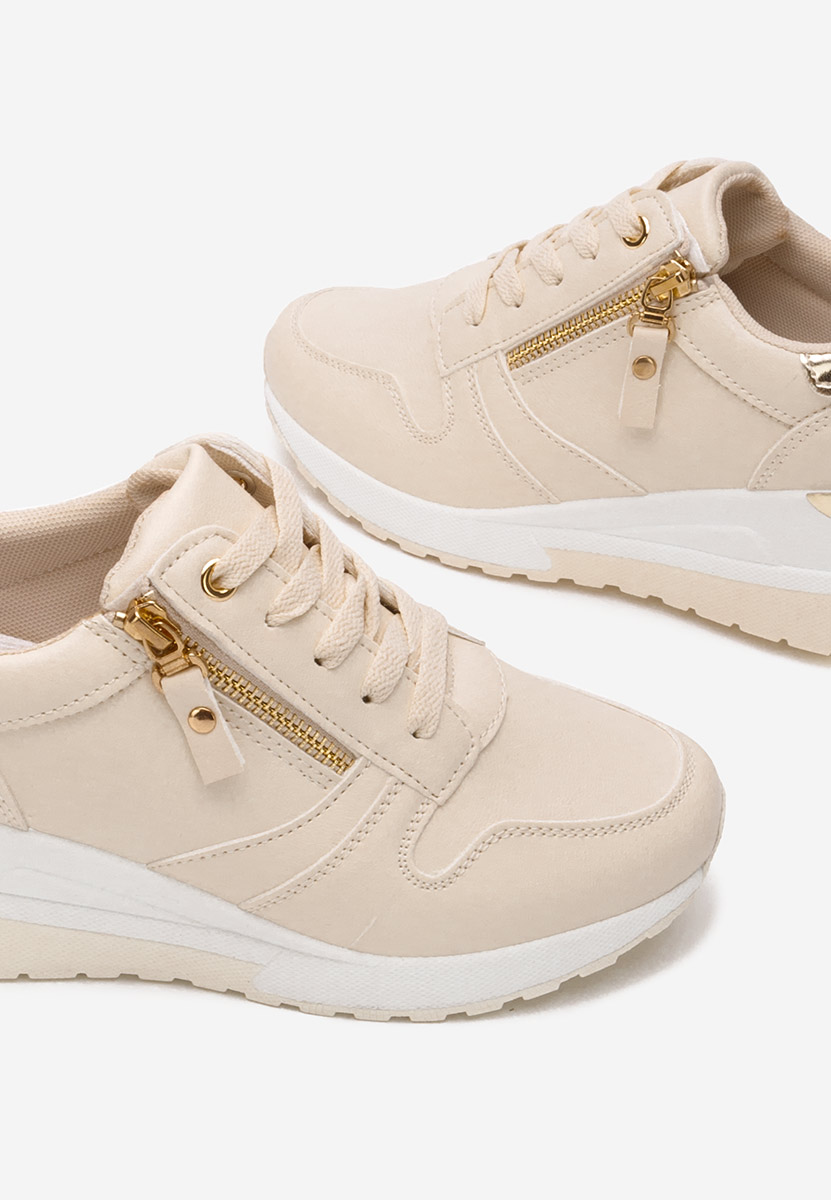 Sneakers con zeppa Rafina beige