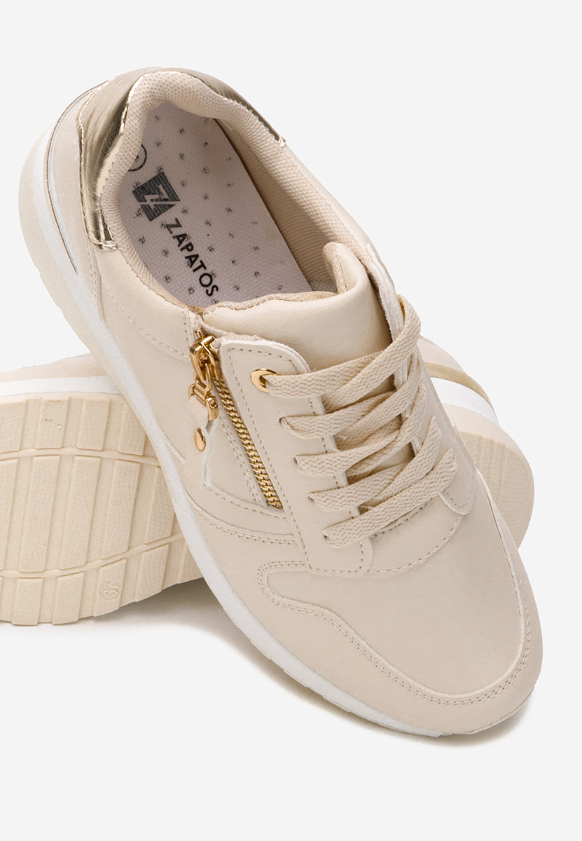 Sneakers con zeppa Rafina beige