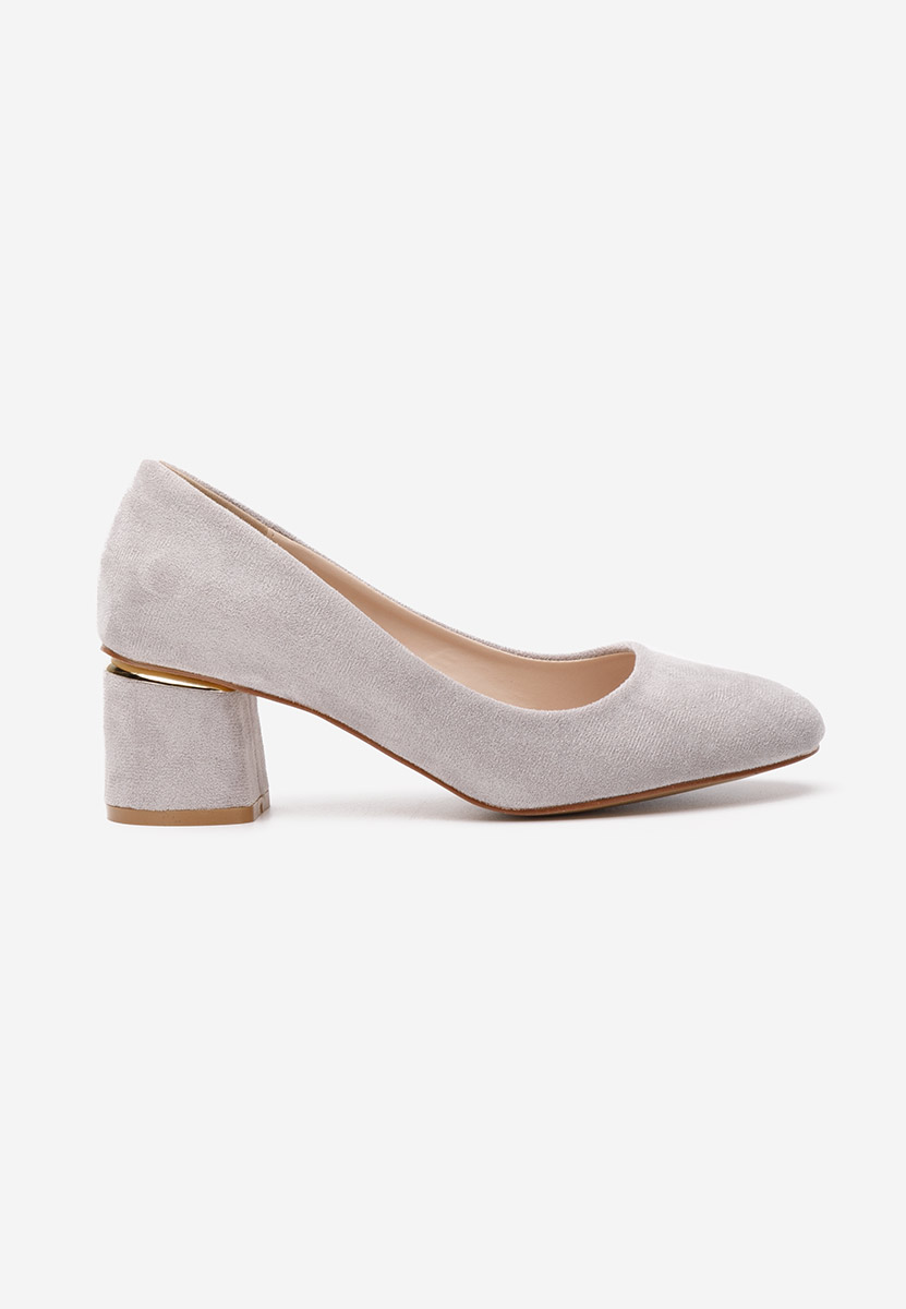 Décolleté tacco largo Cabrilia grigio