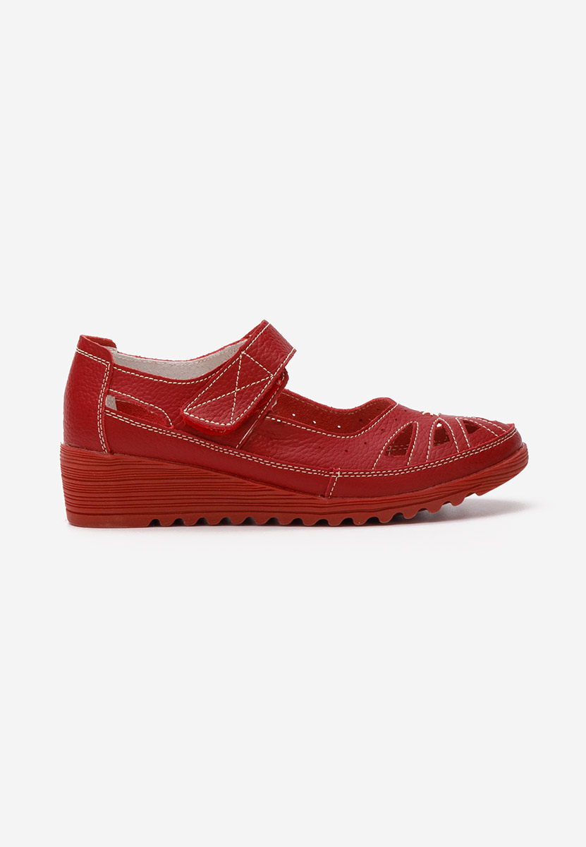 Ballerine pelle rosso Cassina