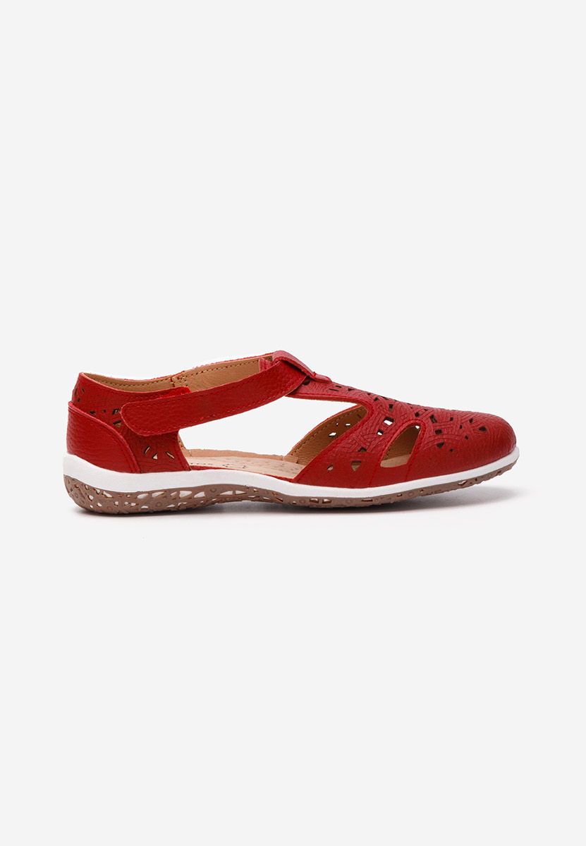 Ballerine pelle naturala Mihely rosso