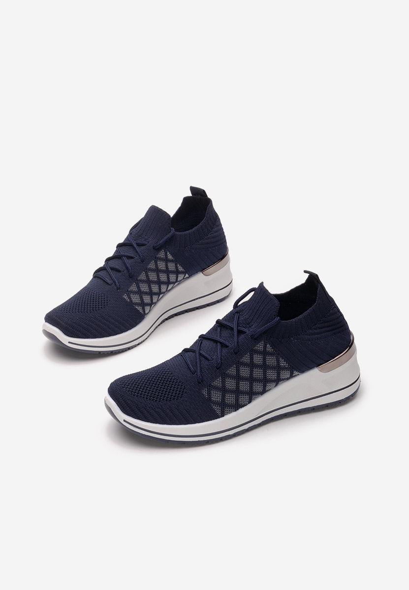 Sneakers con zeppa Uvesa blu marine