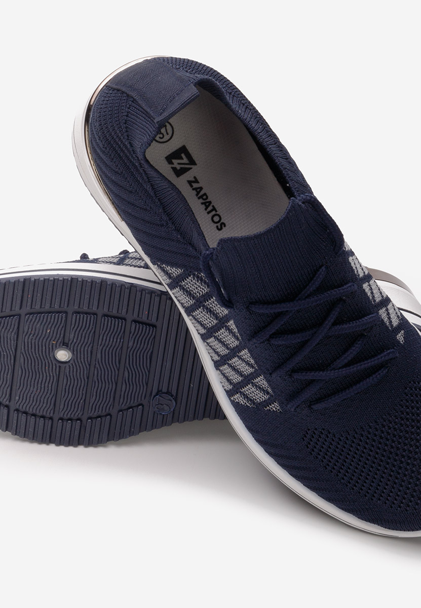 Sneakers con zeppa Uvesa blu marine