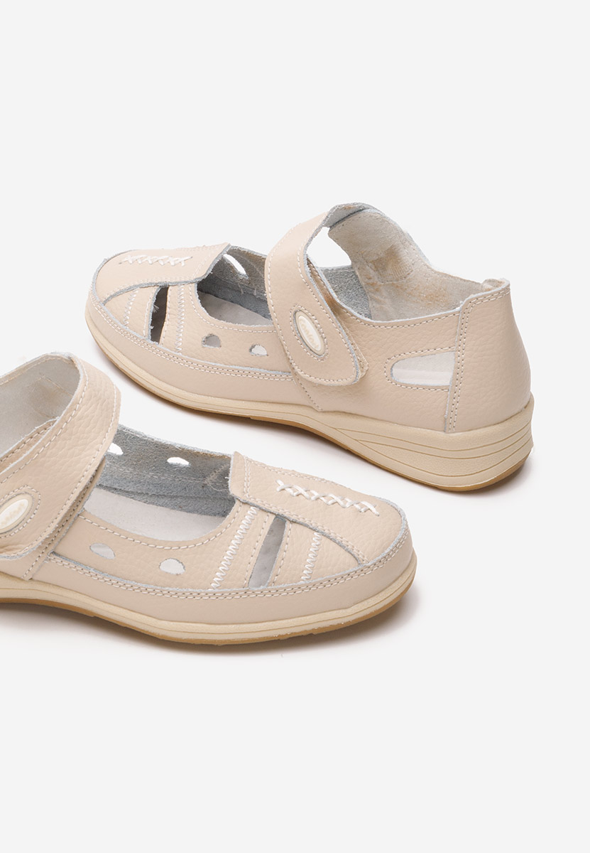 Ballerine cuoio Deby beige