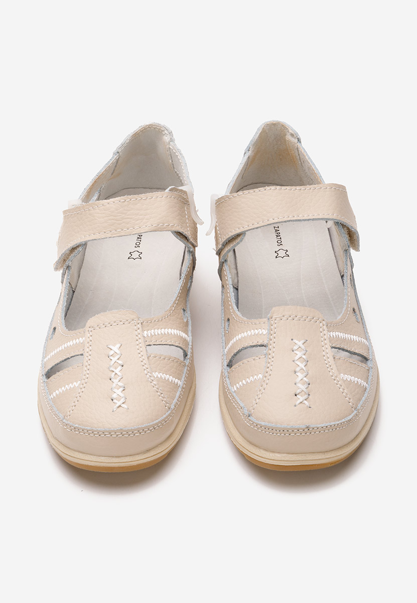 Ballerine cuoio Deby beige