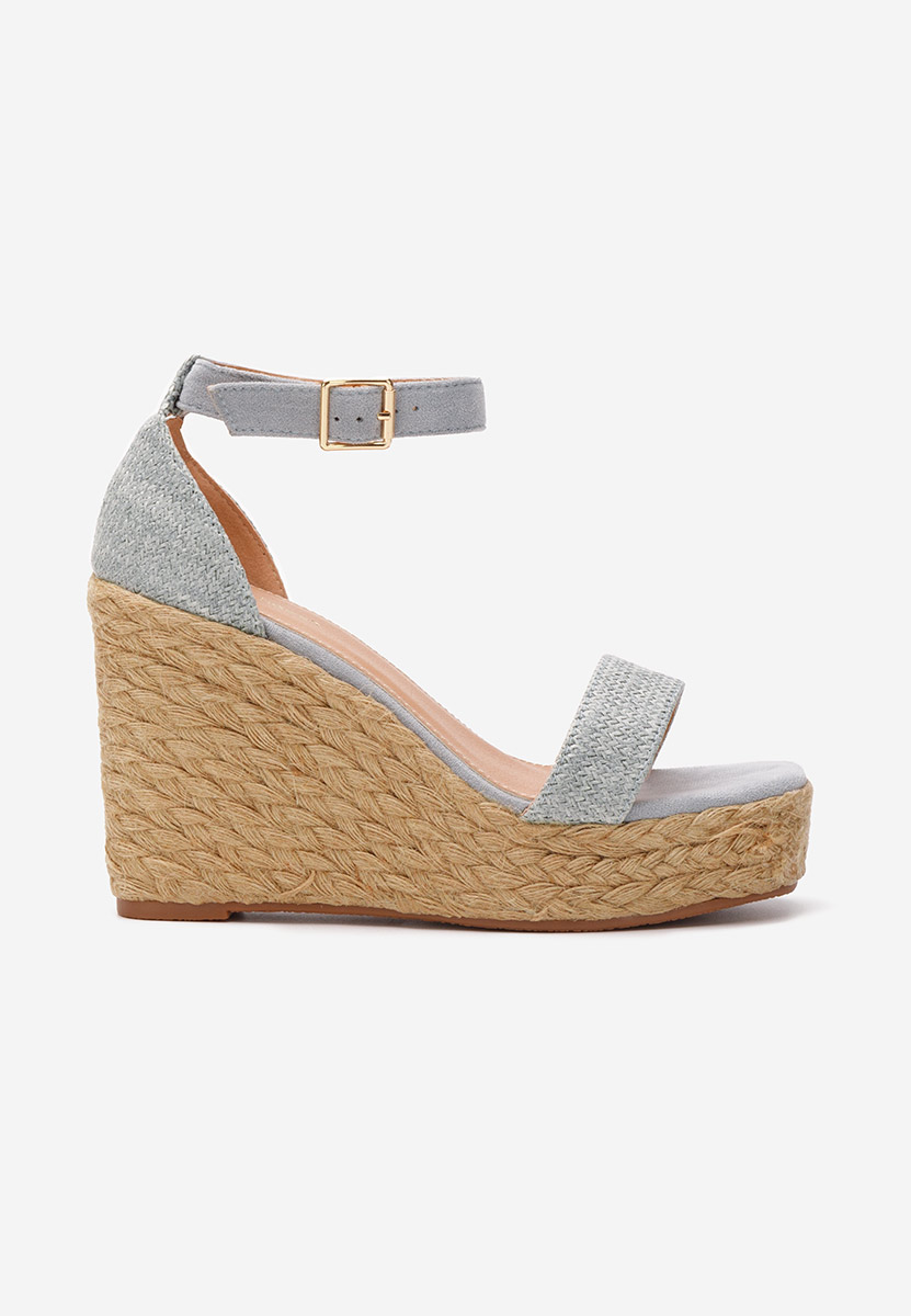 Sandali con zeppa Siarra blu