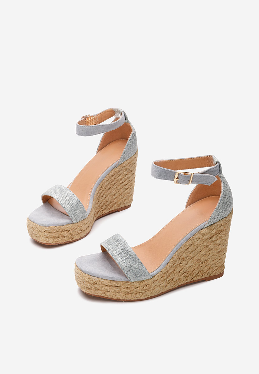 Sandali con zeppa Siarra blu