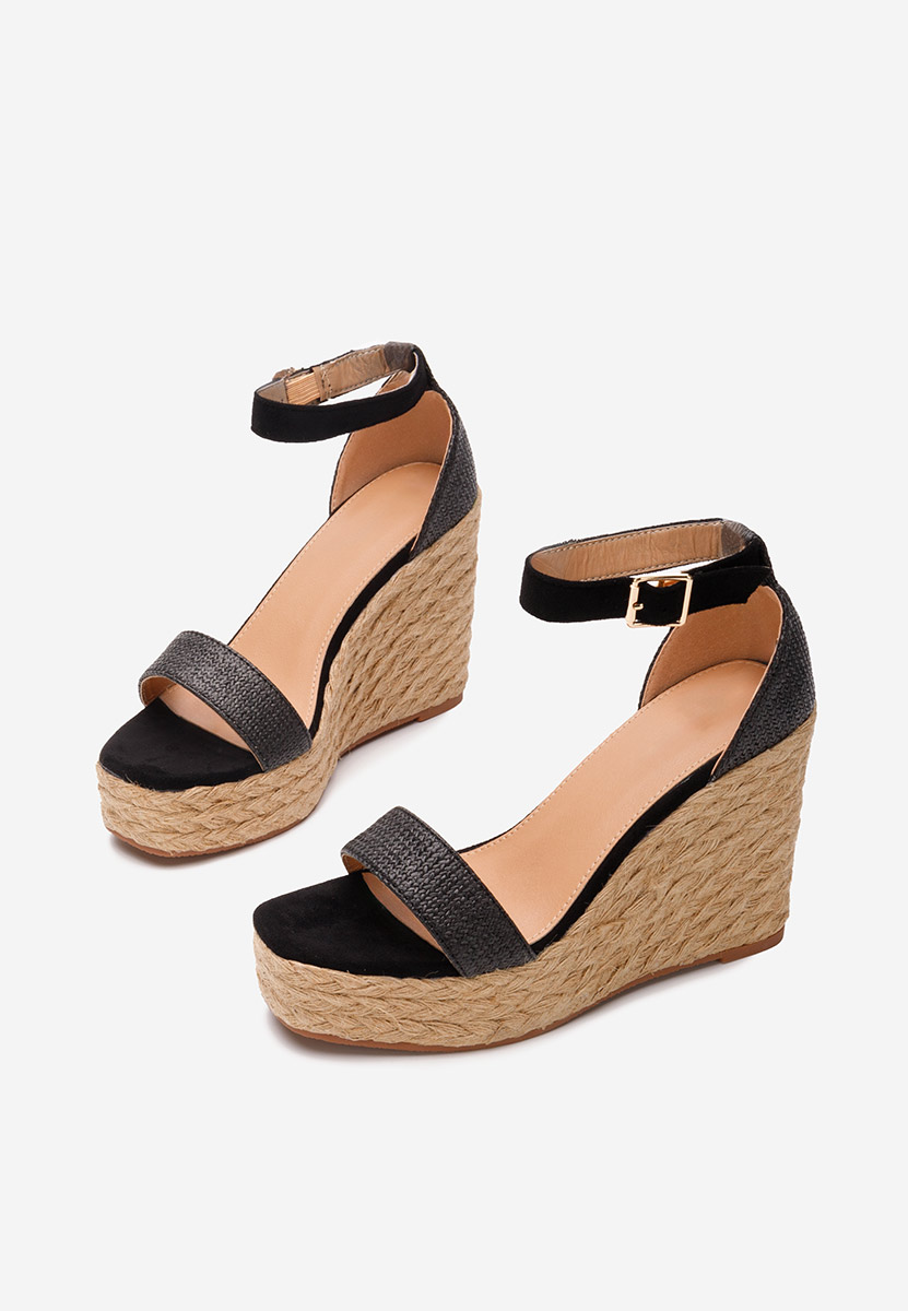 Espadrillas zeppa Siarra nero
