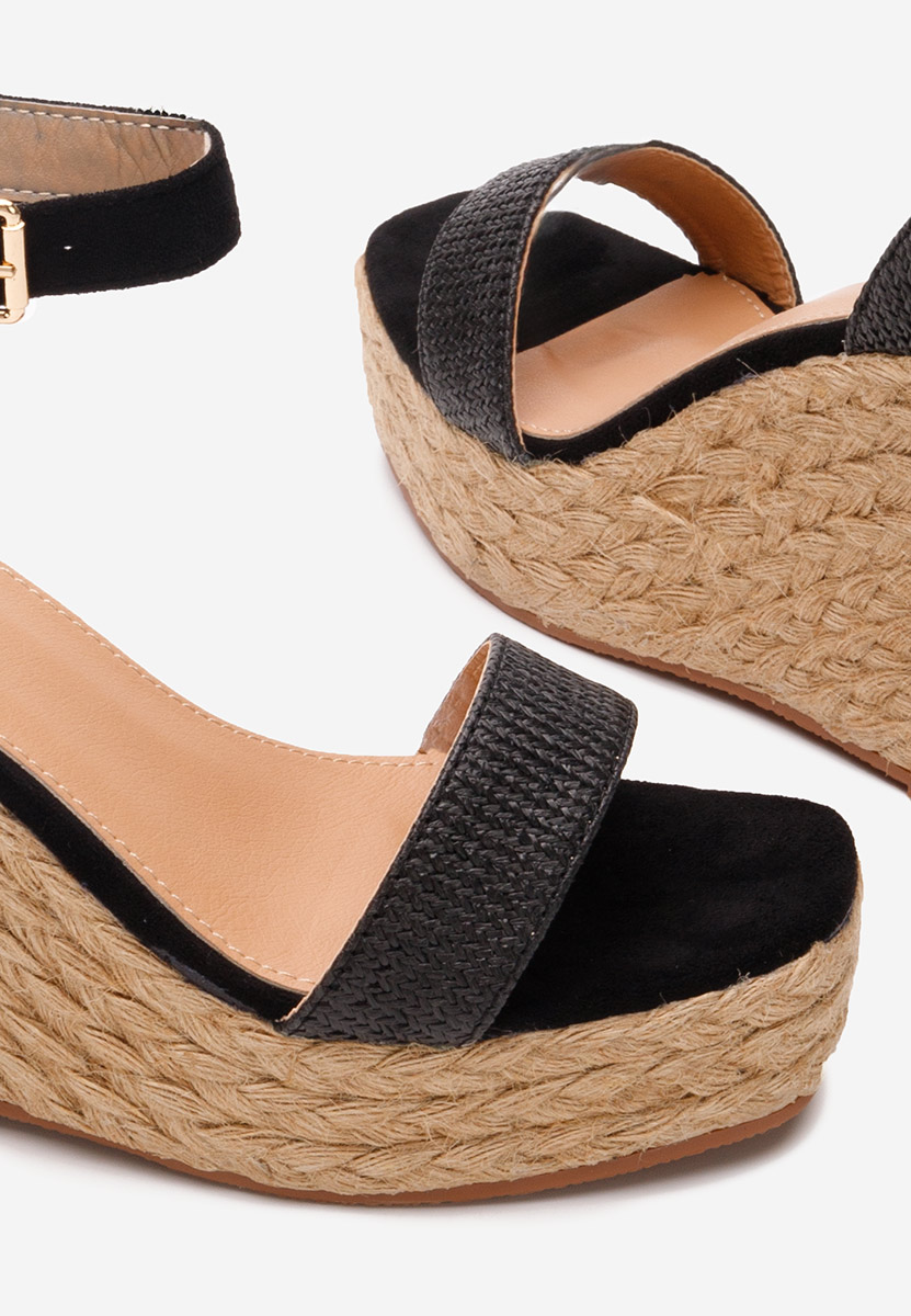 Espadrillas zeppa Siarra nero