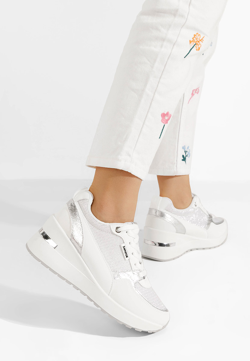 Sneakers con zeppa Zaneta bianchi
