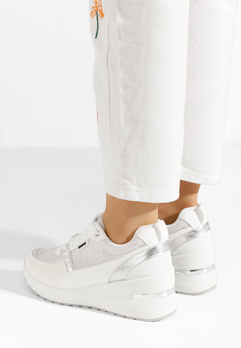 Sneakers con zeppa Zaneta bianchi