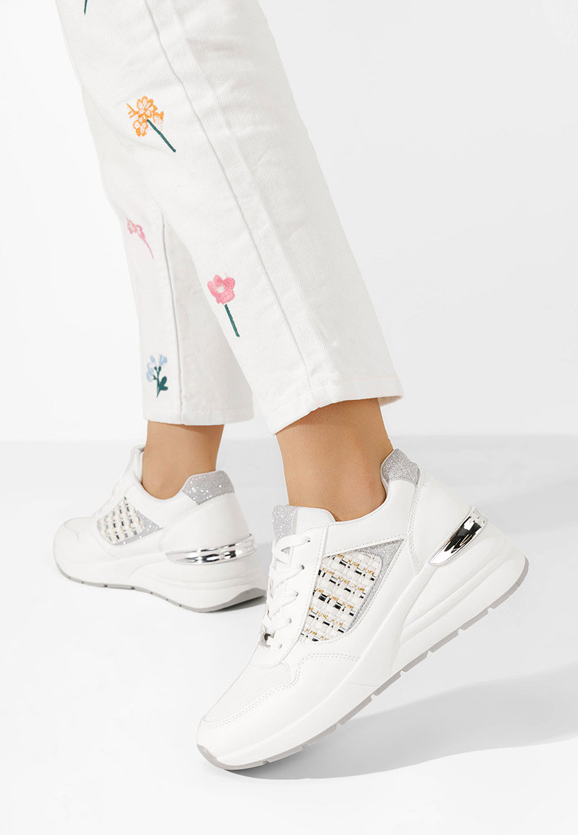 Sneakers con zeppa Brynda bianchi