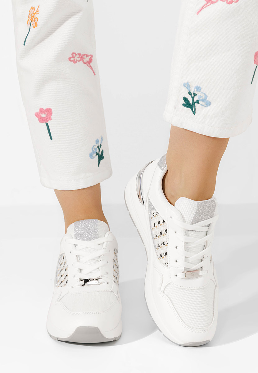 Sneakers con zeppa Brynda bianchi