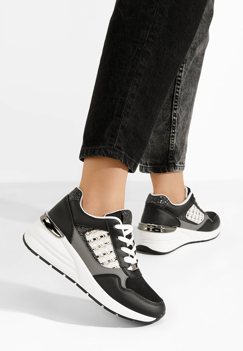 Sneakers con zeppa Brynda nero