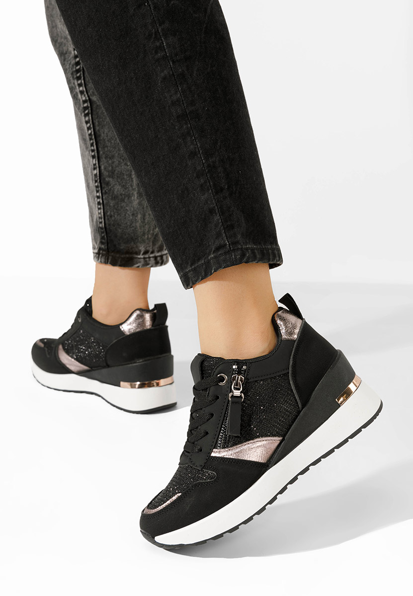Sneakers con zeppa Zenna nero