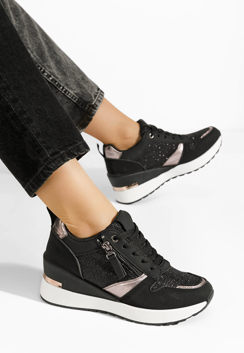 Sneakers con zeppa Zenna nero