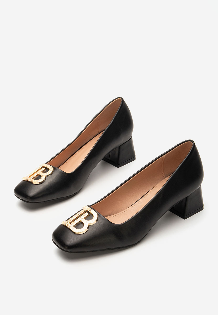 Décolleté tacco largo Brenna nero