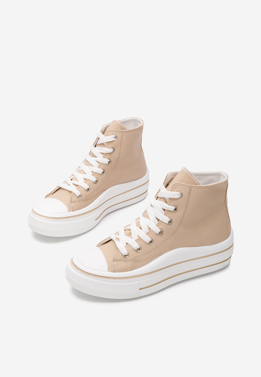 Scarpe da ginnastica High-Top Hanya beige
