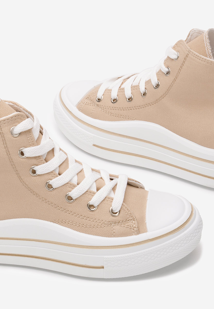 Scarpe da ginnastica High-Top Hanya beige