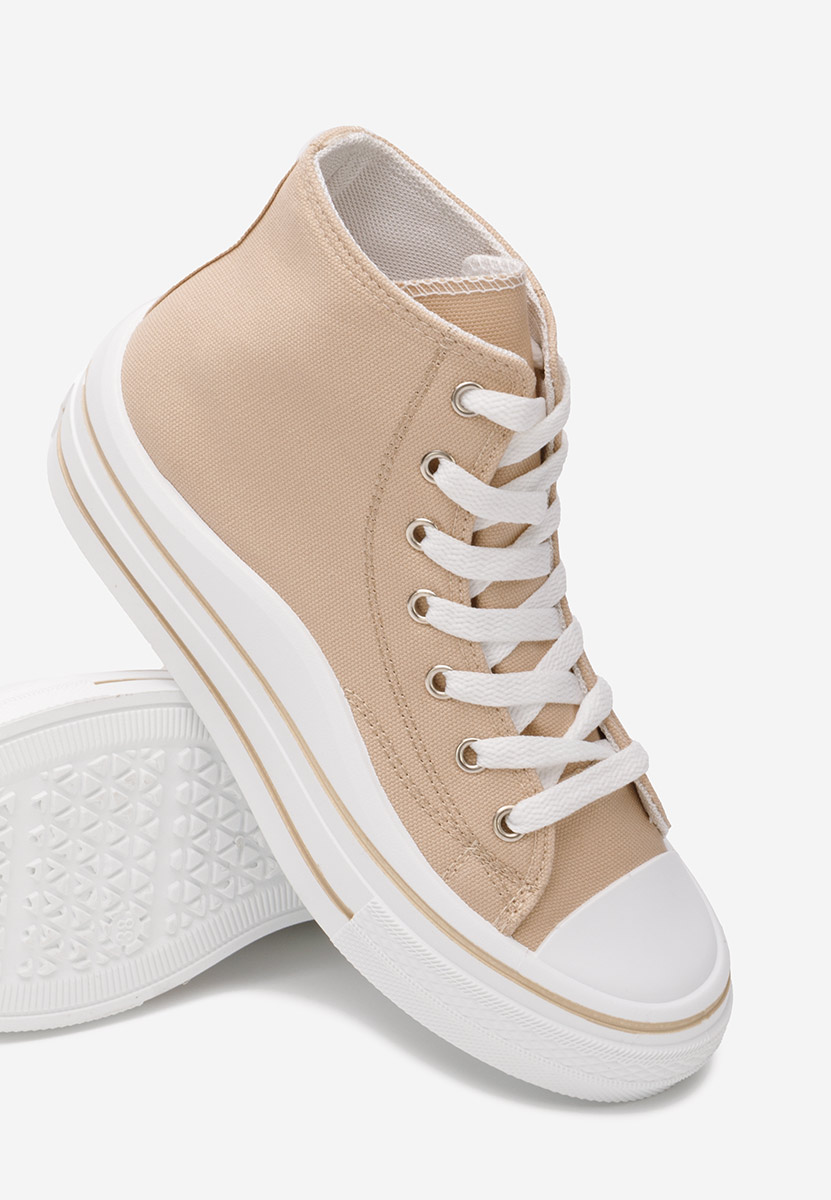 Scarpe da ginnastica High-Top Hanya beige