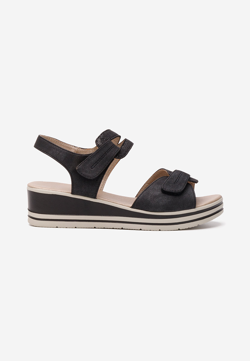Sandali con plateau Lalania nero