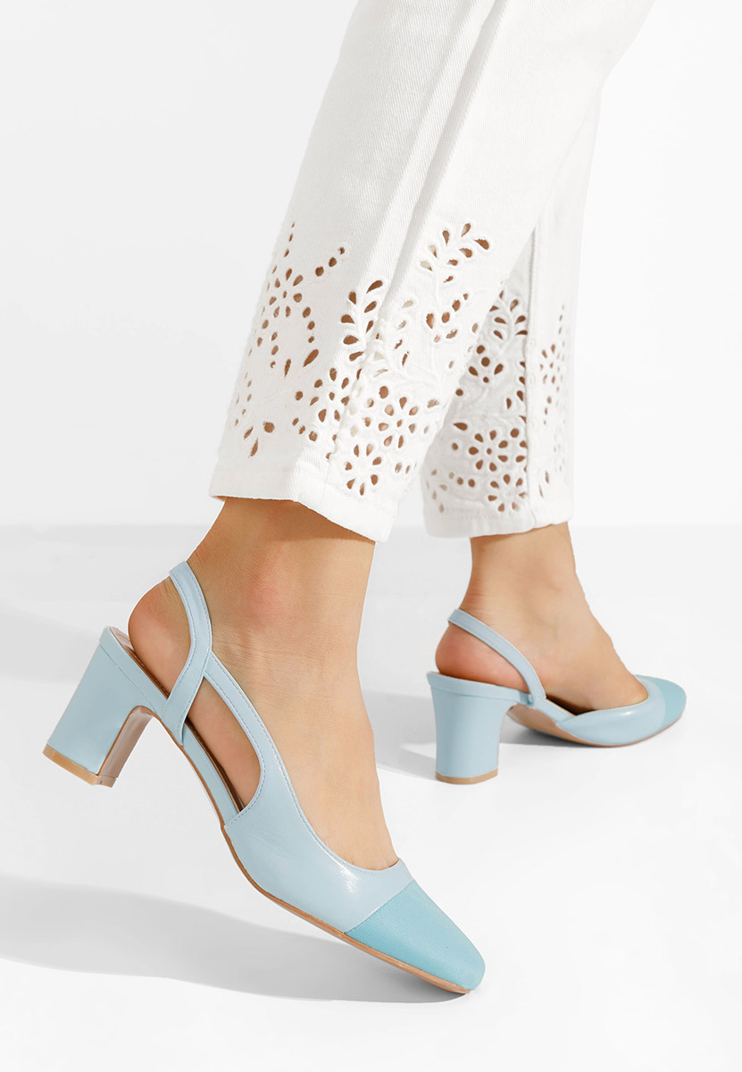 Décolleté Slingback Emesa azzurro