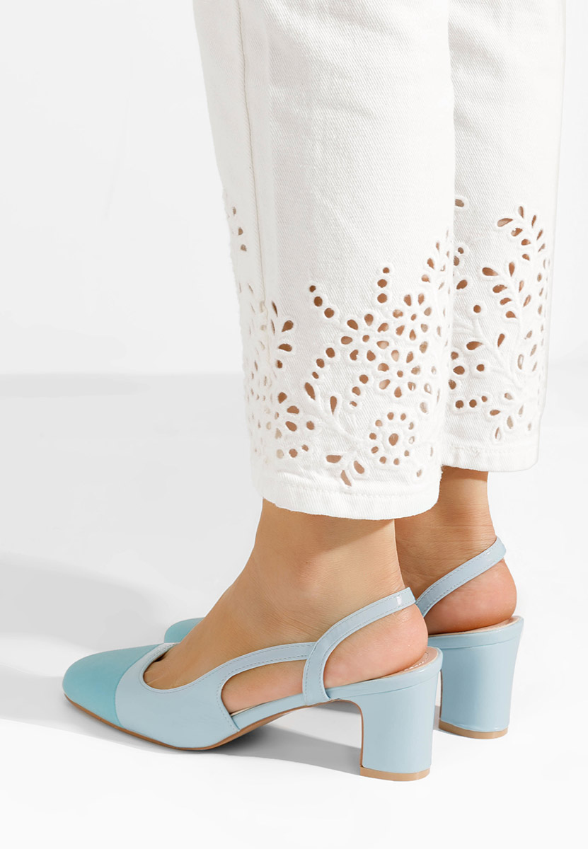 Décolleté Slingback Emesa azzurro