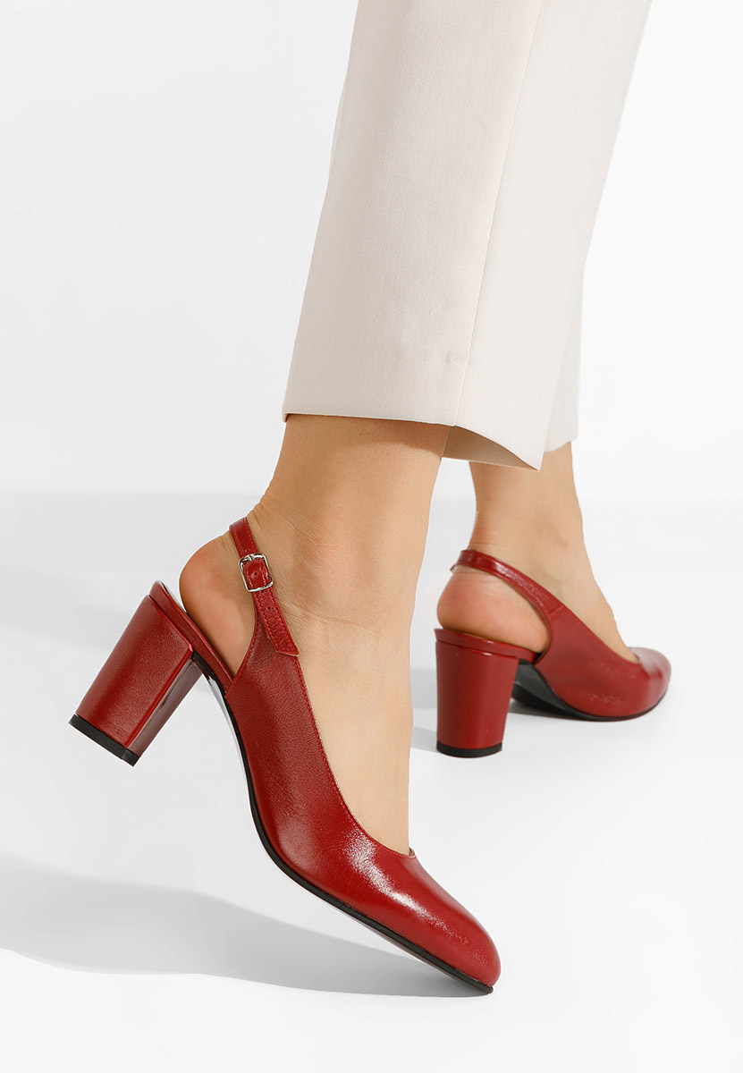 Décolleté Slingback Corusa rosso