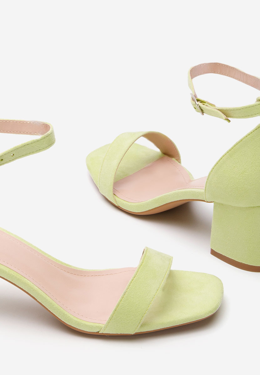Sandali con tacco largo Lilea V3 lime