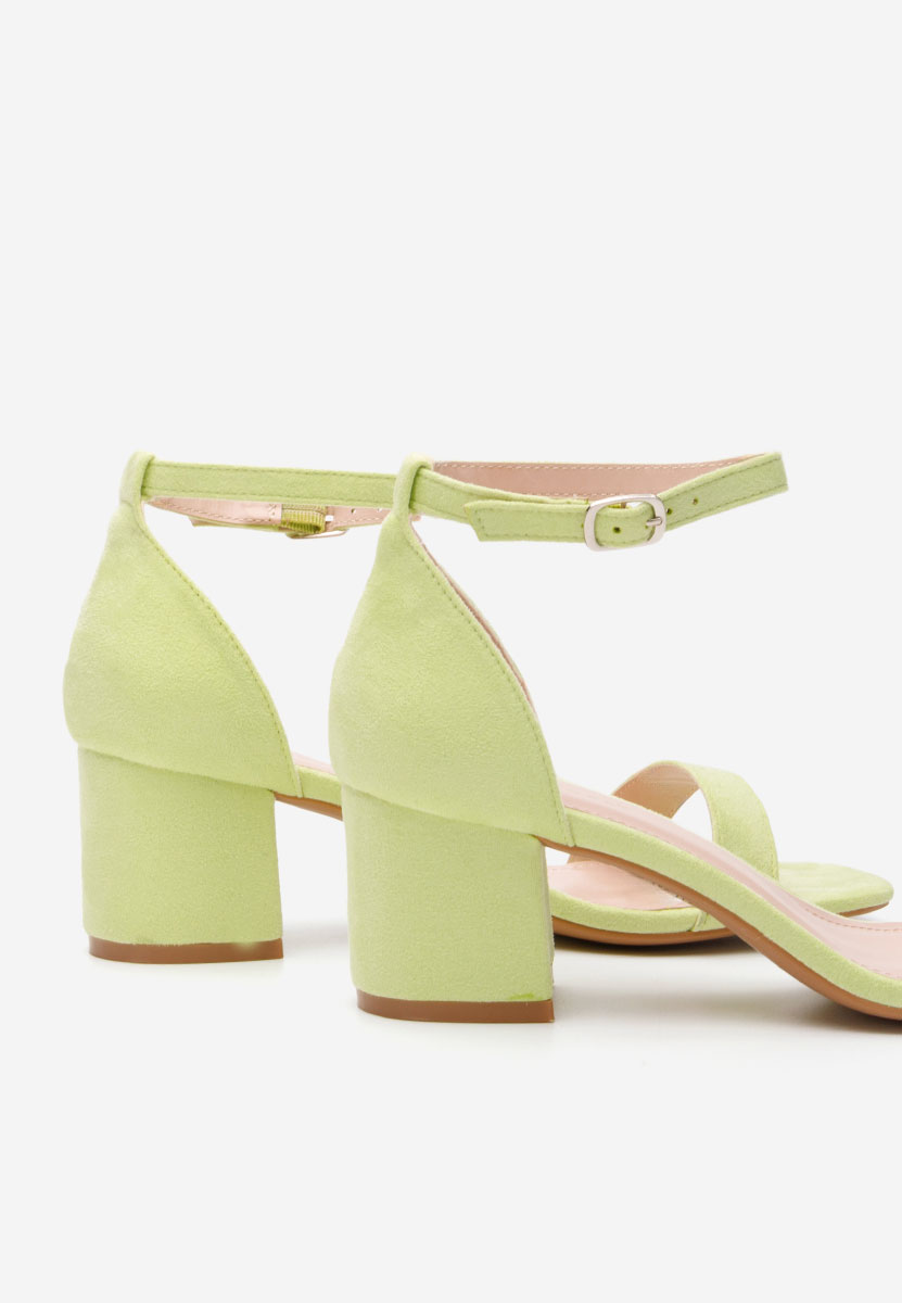 Sandali con tacco largo Lilea V3 lime