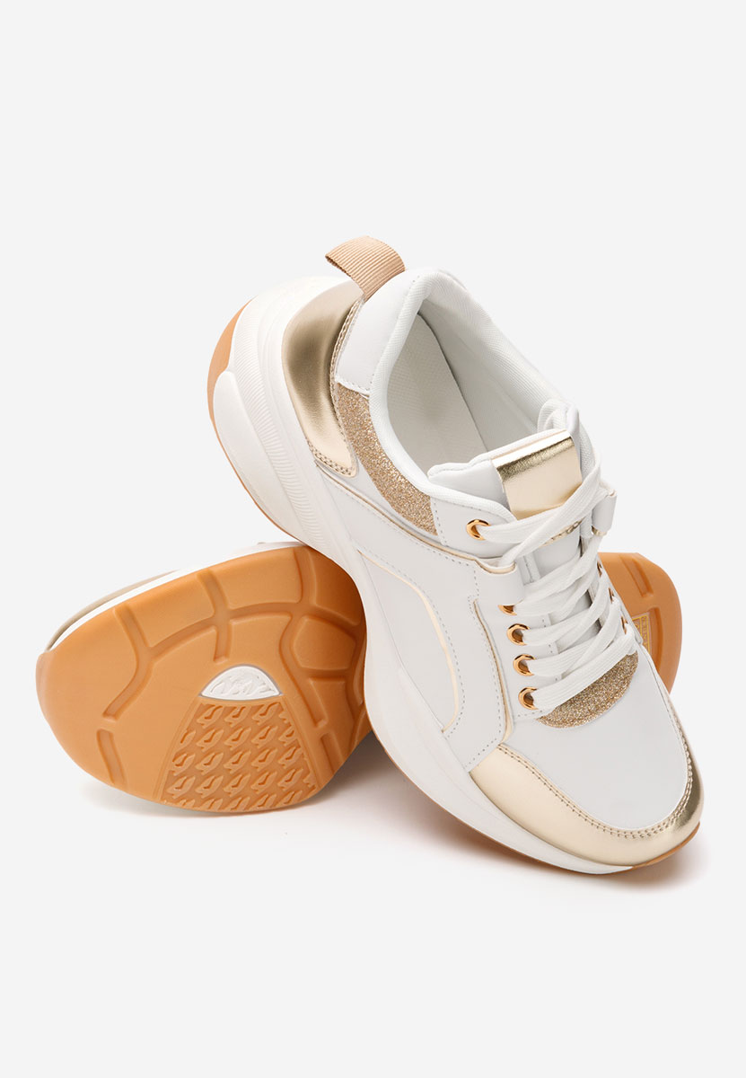 Sneakers con zeppa Daya oro