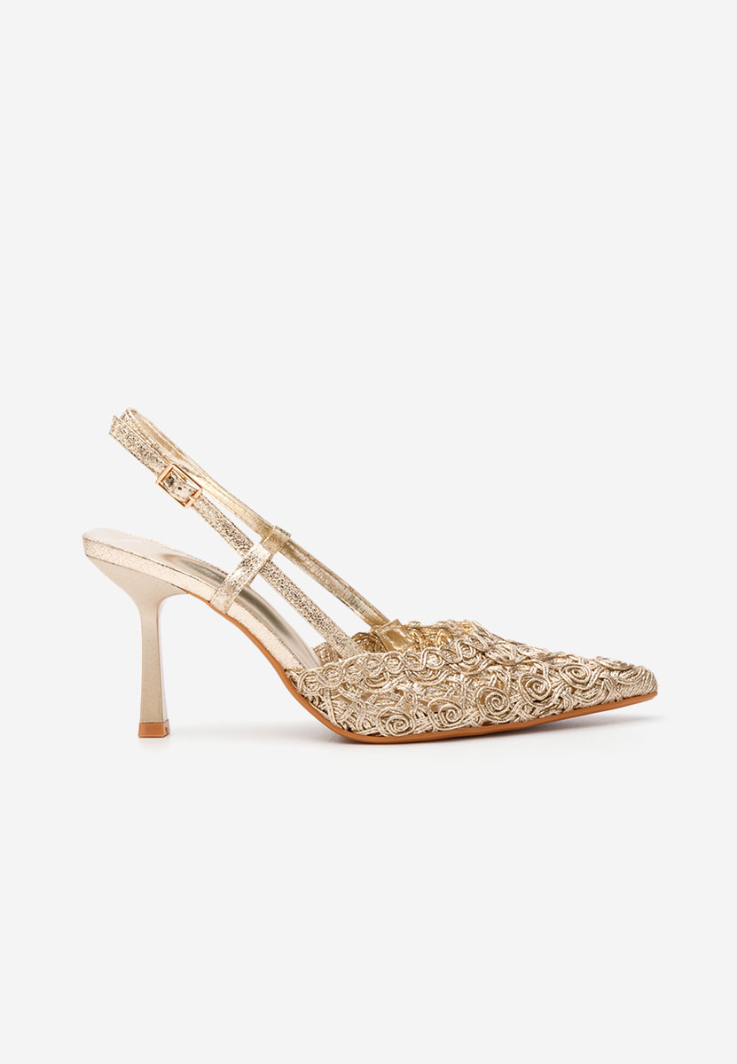 Décolleté slingback Azzie oro