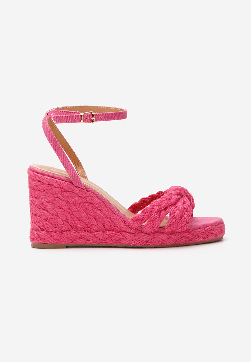 Sandali con zeppa Zarria fucsia