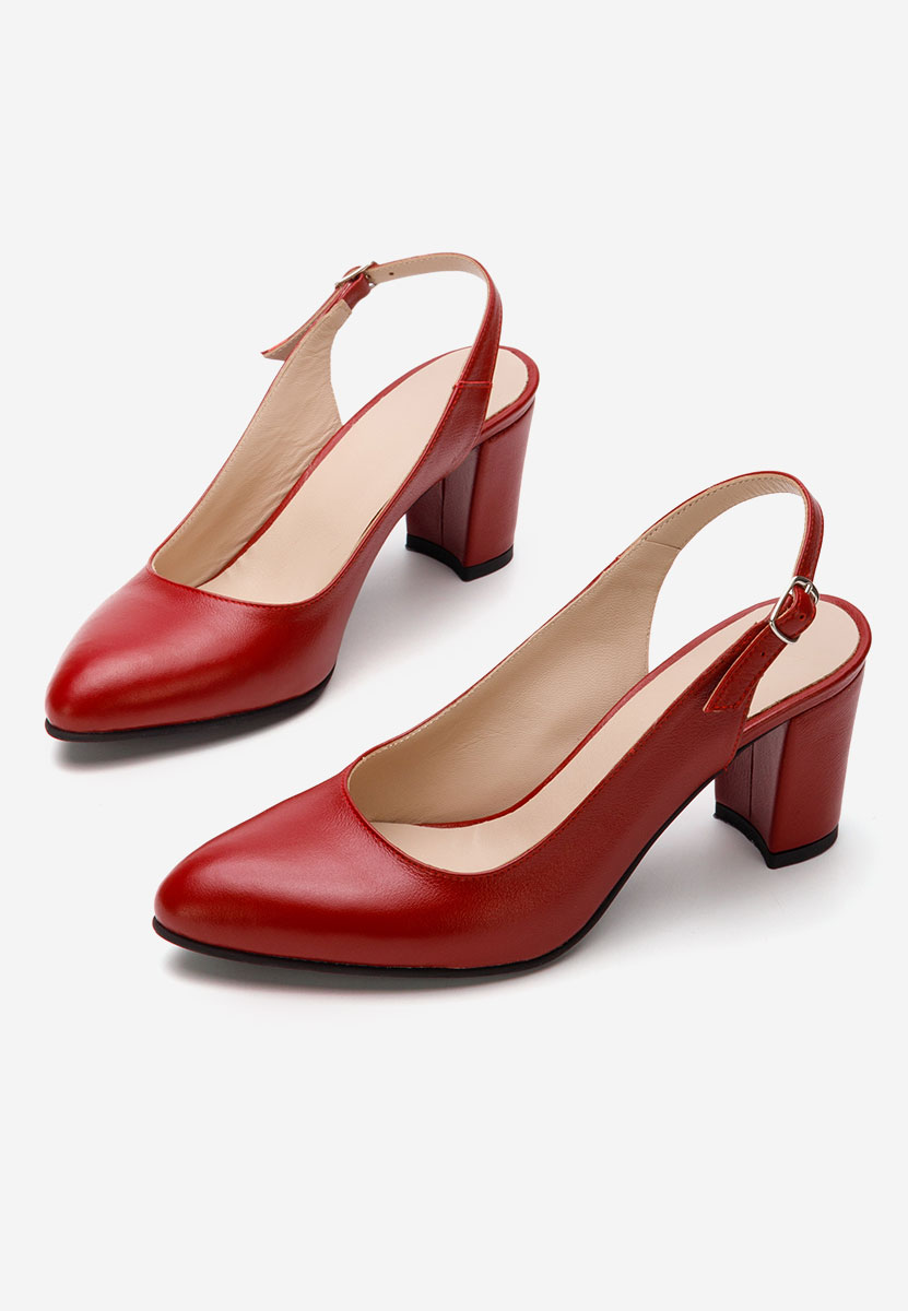 Décolleté Slingback Corusa rosso