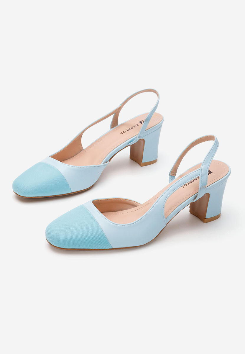 Décolleté Slingback Emesa azzurro