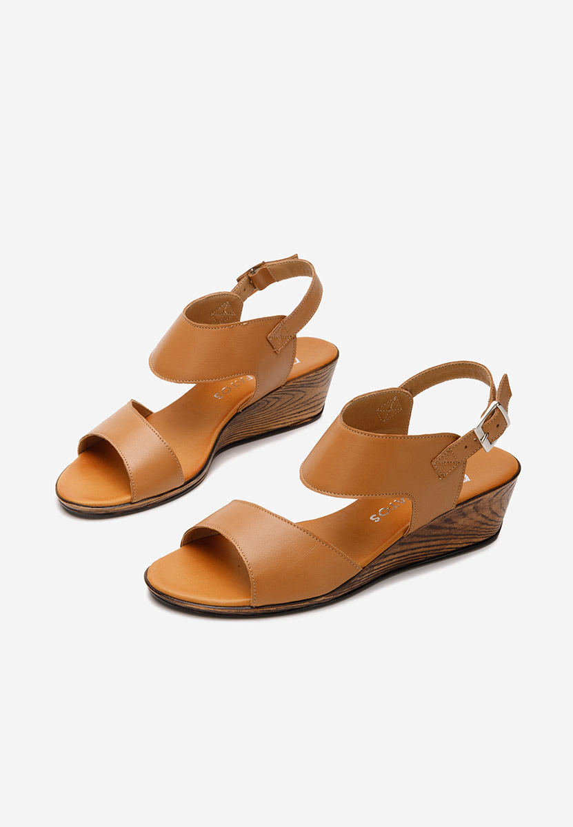 Sandali cuoio Azara camel