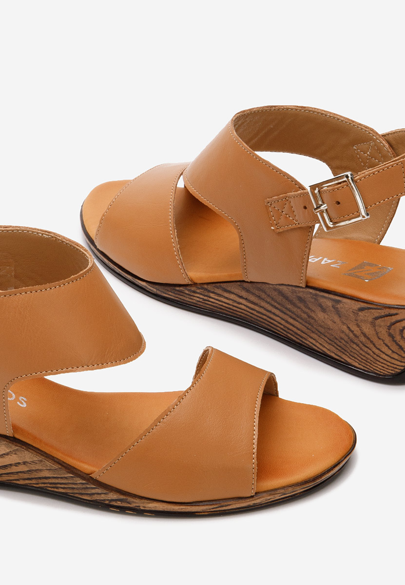 Sandali cuoio Azara camel