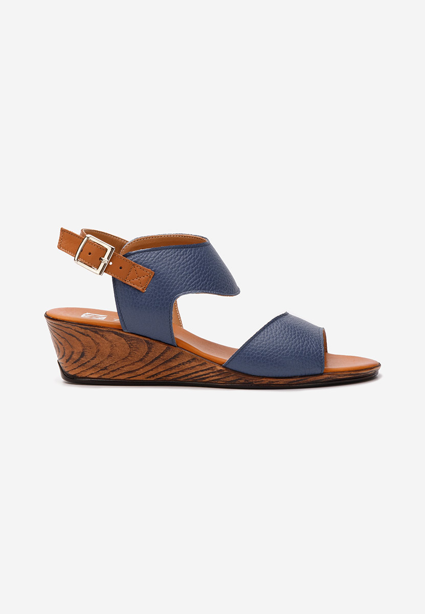 Sandali con suola ortopedica Azara blu scuro