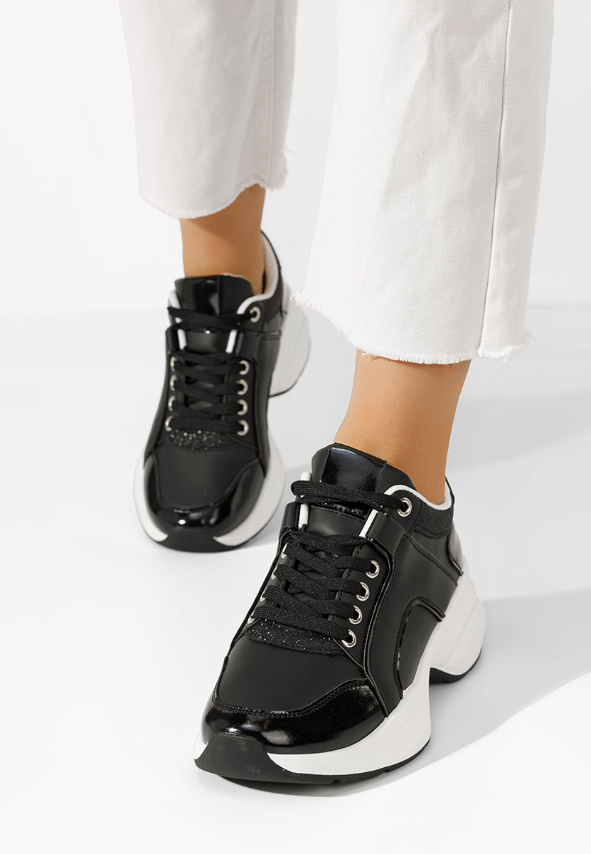 Sneakers con zeppa Daya nero