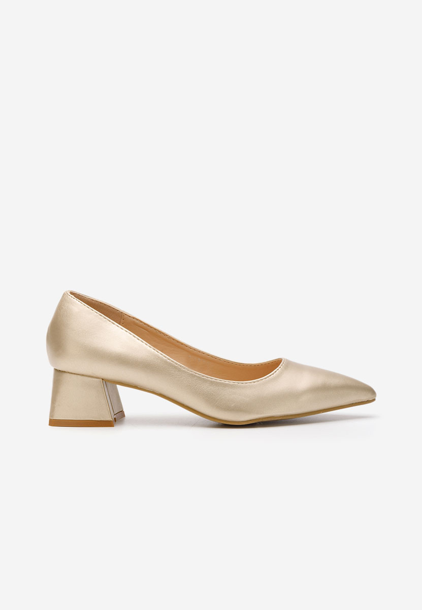 Décolleté tacco basso Alleva oro