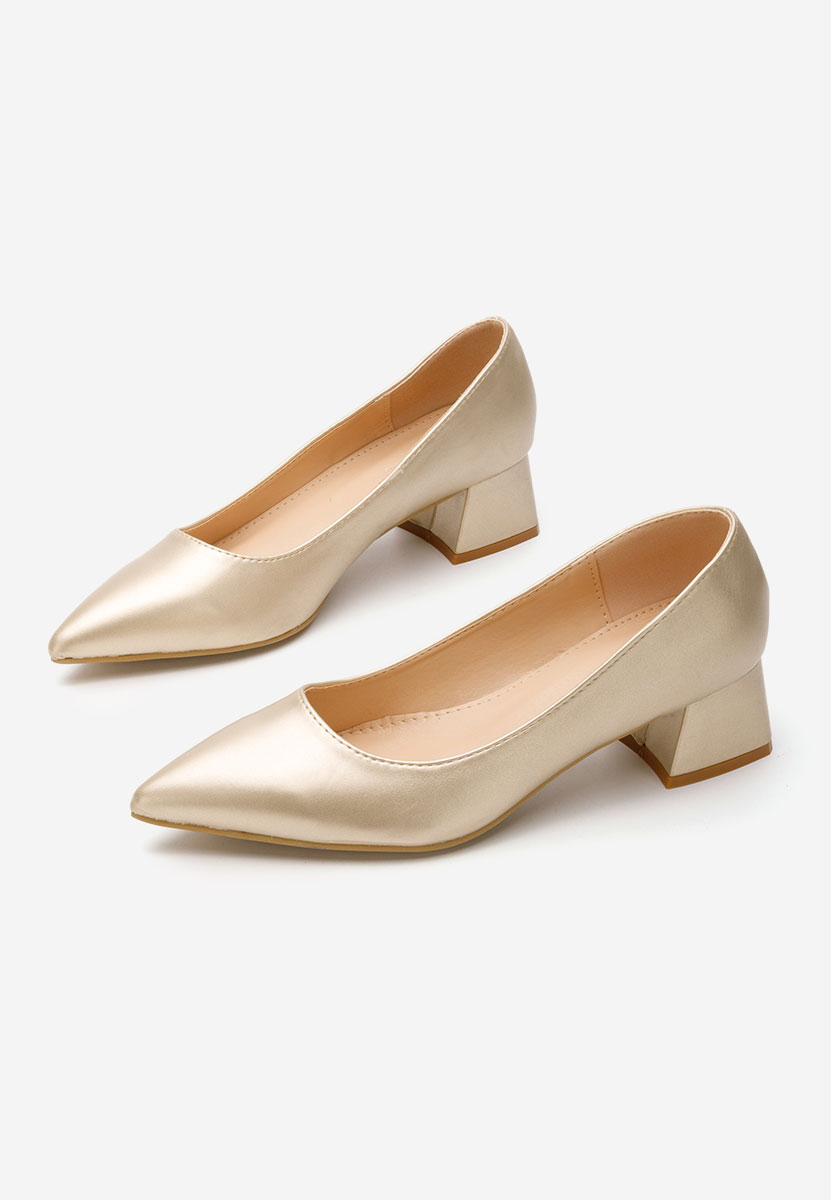 Décolleté tacco basso Alleva oro