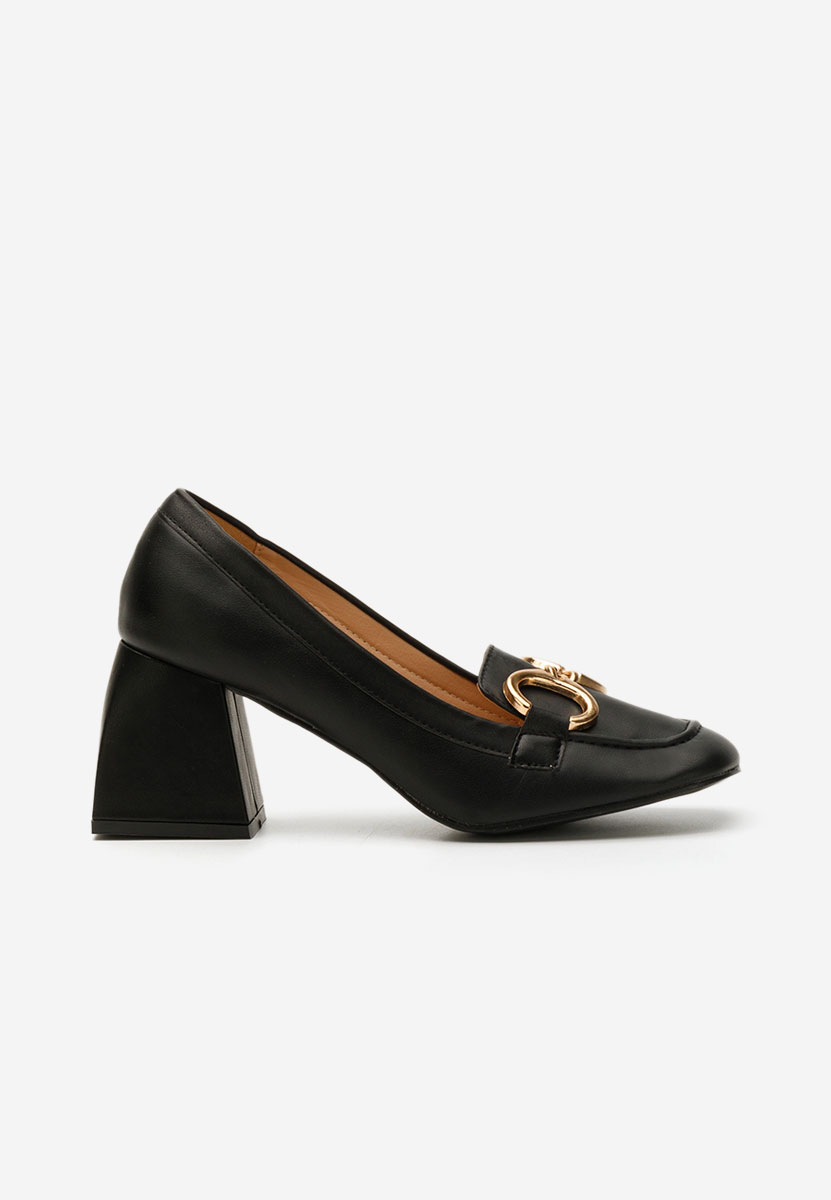 Décolleté tacco largo Lidia nero