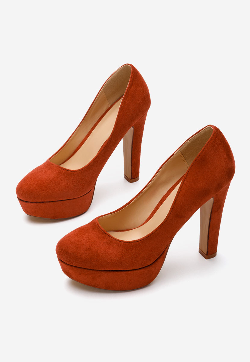 Décolleté con plateau Impression arancioni