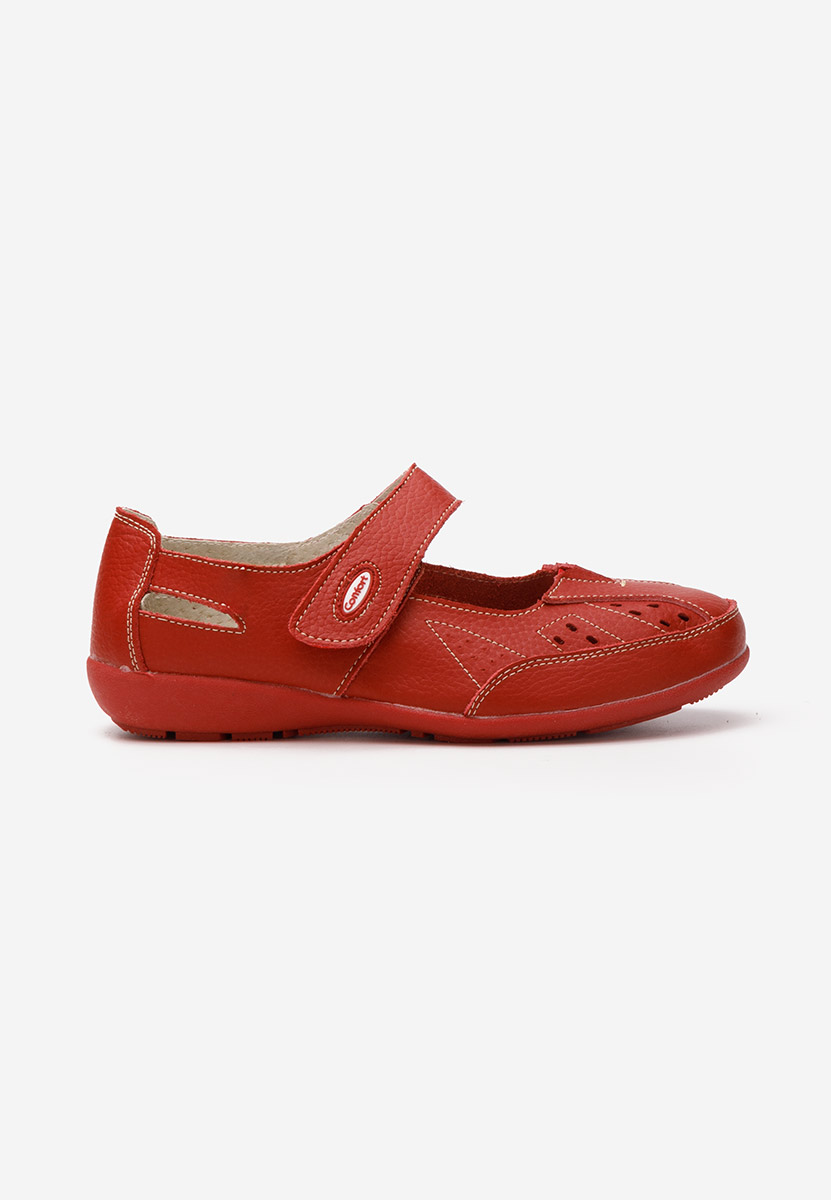 Ballerine pelle rosso Milsa