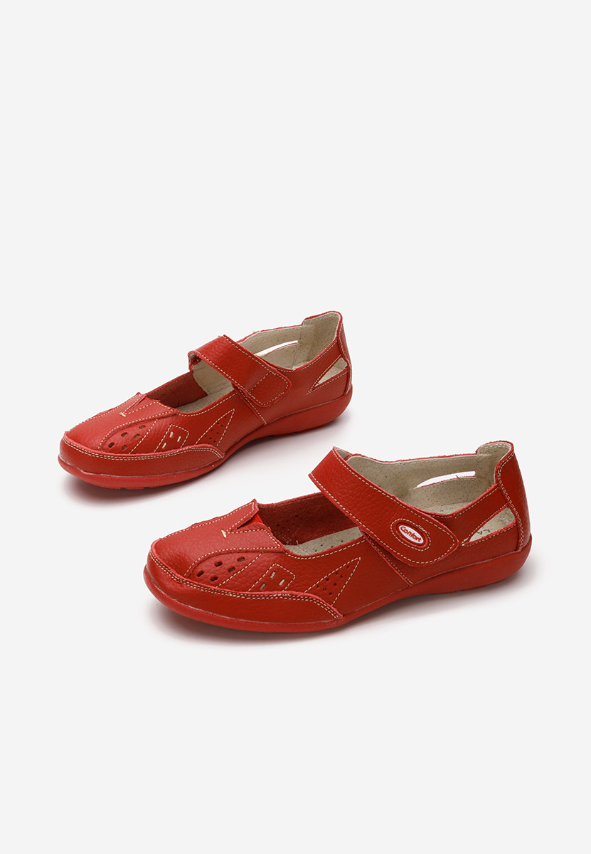 Ballerine pelle rosso Milsa